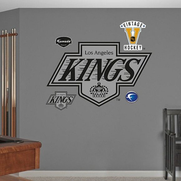 Fathead Los Angeles Kings Classic Team Logo Wall Graphic & Extras Brand New - Picture 2 of 3